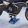 VEVOR Motorcycle Lift, 499 Kg Motorcycle Scissor Lift Jack with Wide Deck & Locking Pin, 95-340 Mm Center Hoist Crank Stand