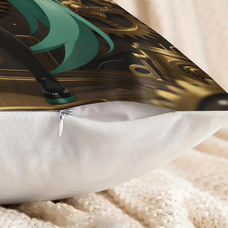 Steampunk Hatsune Miku Throw Pillow18.18 Inch Cushion Accent Pillow Includes Pillow Core Hd Print For Teens Sofa Bedroom
