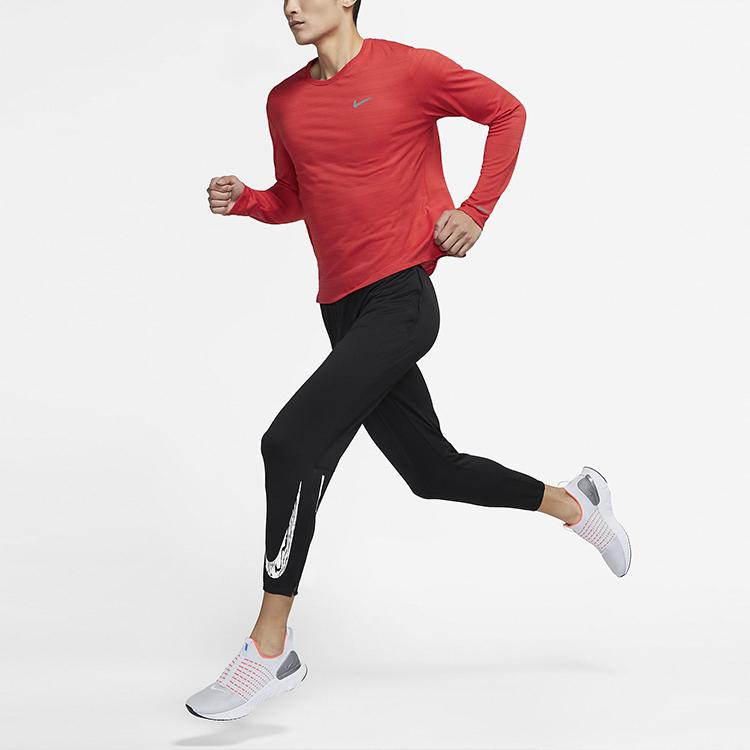 Nike Dri-FIT Miler Long Sleeve Running Top Men Tops University-Red CU5990-657