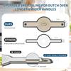 2 Pcs Silicone Bread Sling for Dutch Oven Liners Silicone Baking Mat [Non-Stick & Heat Resistant] Reble Sourdough Bread Baking Supplies with Long