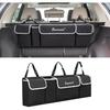 Car Trunk Organizer And Storage, Backseat Hanging Organizer For SUV, Truck, MPV, Waterproof, Collapsible Cargo Storage Bag With 4 Pockets, Car