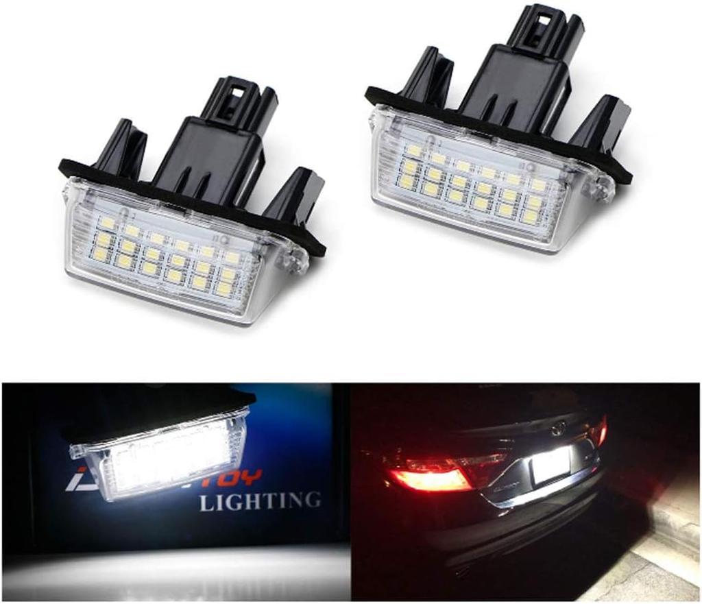 Genuine Replacement LED 18 X 2 License Lamps for Toyota Camry Aqua Avensis Lactis
