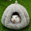 Warm Rabbit Sleeping Nest Thickened Hamster Hammock Winter Hamster Cotton Nest  Bed Room