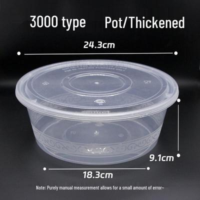 Disposable Round Plastic Meal Box