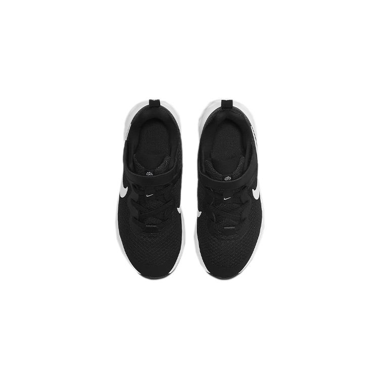 Nike Revolution 6 PS Black White Kids Sneakers Dark-Smoke-Grey DD1095-003