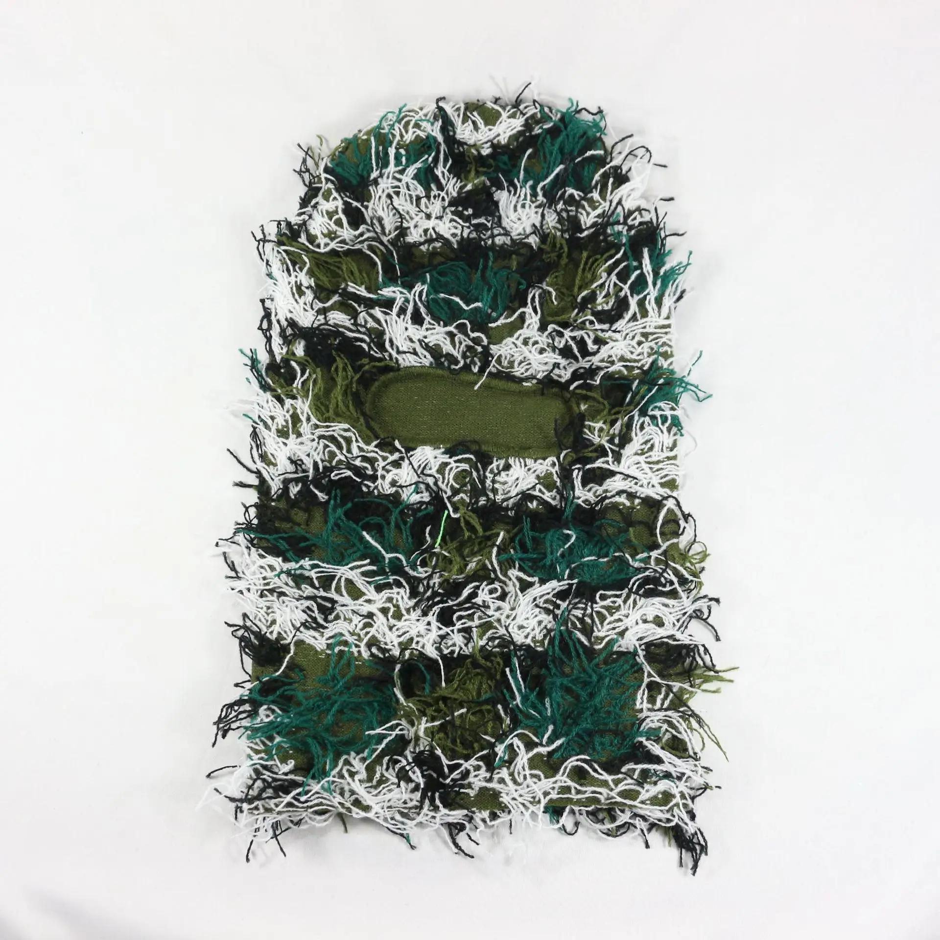 

Women s Outdoor Winter Warm Hat – Hip Hop Balaclava, Distressed Knitted, Full Face Ski Mask & Camouflage Fuzzy Ski Beanies