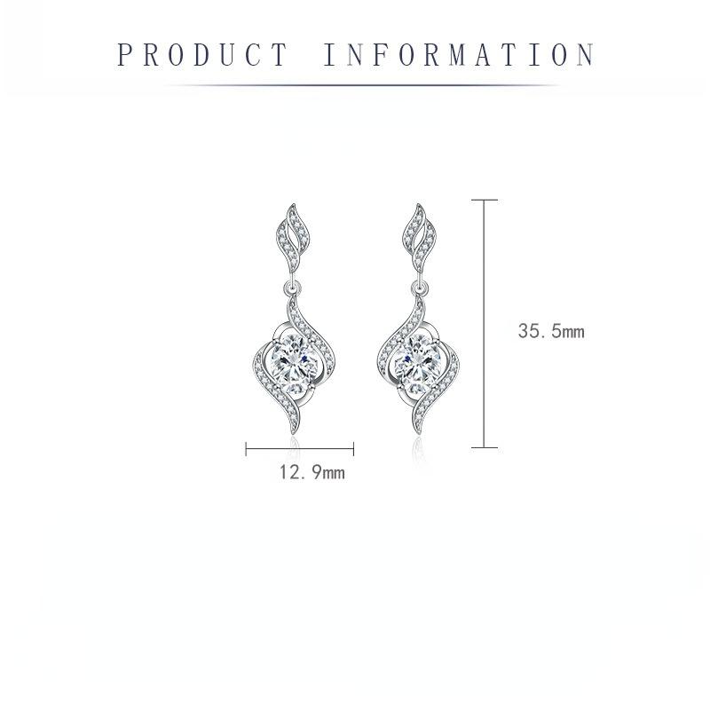 Sace Gems Classic Copper Alloy Zircon Earrings Ladies Jewelry Wedding Promise Party Gift