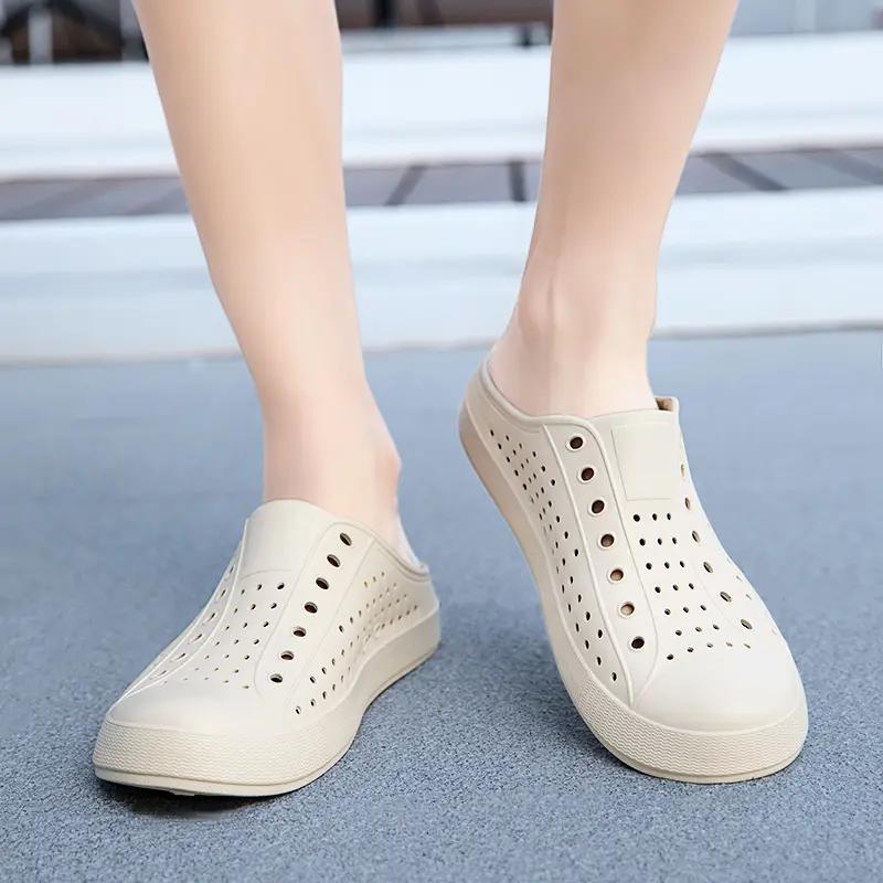 Men's & Women's Semi-slippers Waterproof and Breathable One-pedal Casual Shoes Summer Sandals Light Men's Flat Shoes Outdoor.