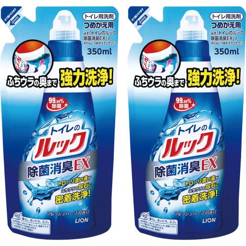 

[.co.jp Exclusive] [Bulk Purchase] Look Toilet Disinfectant and Deodorizer EX Refill, 350ml x 2 Packs