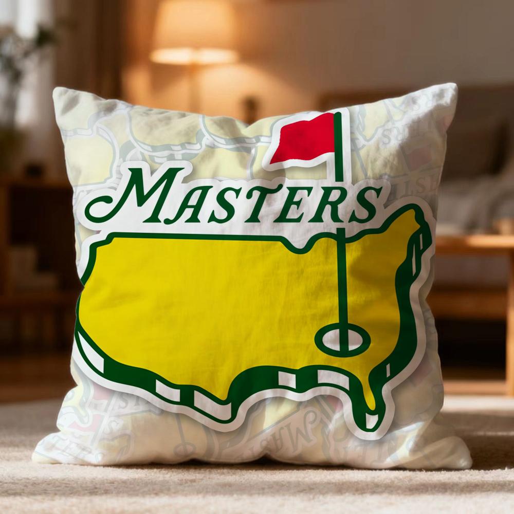 

Hot M-MMasters Golf Printing Cushion Cover Soft Washable Pillow Case Multi-Scene for Couch Bed Travel Office Use 30cmx30cm