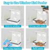 Kitchen Window Acrylic Hanging Wild Bird Feeder House with Strong Suction Cups Flat Roof for Outside Bluejay Chickadee