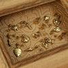 Luxury 14k Gold Jewelry Set: Necklace, Earrings, Non-Fading Clavicle Chain