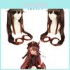 Genshin Impact Hutao Cosplay Wig With Natural Scalp For Adult And Kids Halloween Carnival Comic Con Props