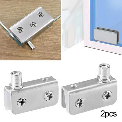 2Pcs Glass Pivot Hinge Rotation Axis 5-8mm Glass Wine Cabinet Door Rotating Hinges Clamp Clip Shaft Hinge Furniture