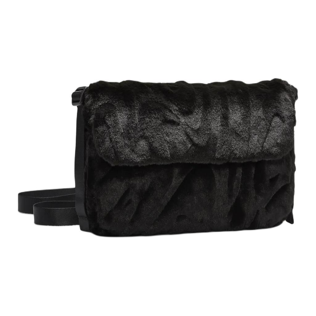 New Nike Sportswear Futura 365 Faux Fur Crossbody Bag 1L FZ1326-010