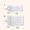 Household Multi-layer Large Capacity Jewelry Storage Box Dust-proof and Anti-oxidation Earring Box Divided Jewelry Storage Box