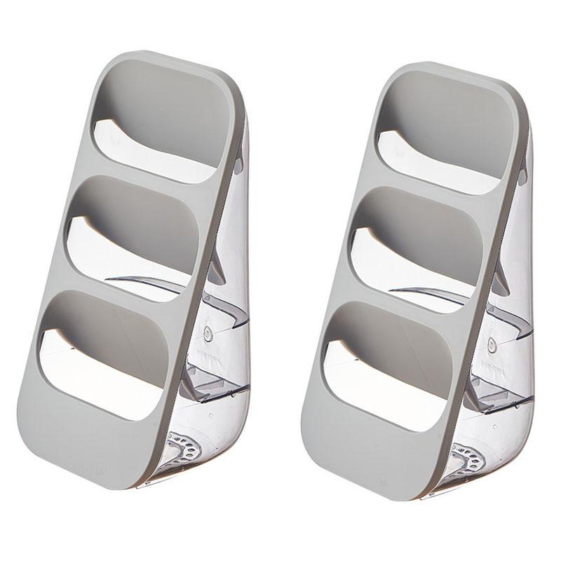 1/2PCS Utensil Rack Chopsticks Holder Fork Knife Storage 3-Grids Washable For Kitchen Cooking Tool Shelf Box Cutlery Organizer