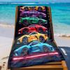 1pz Telo da Spiaggia Cars in Colori - Morbido, Microfibra Ultra-Assorbente, Leggero, Perfetto per Spiaggia, Feste, Viaggi, Accessori da Spiaggia