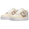 Nike  Air Force 1 07 LX Brown Plaid Women Sneakers Cream Soft-Pear Ghost-White IH7352-001