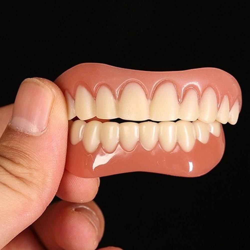 Denture Silicone Kit Soft Liners Upper Lower Teeth Set Comfortable Denture Care Easy To Use Dental Relief Kit Gentle Fit Denture