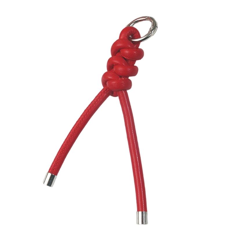 Handcrafted Triangular PU Leather Rope Keychain Lightweight Keyring Ornament Decors For Everyday Use or Travel