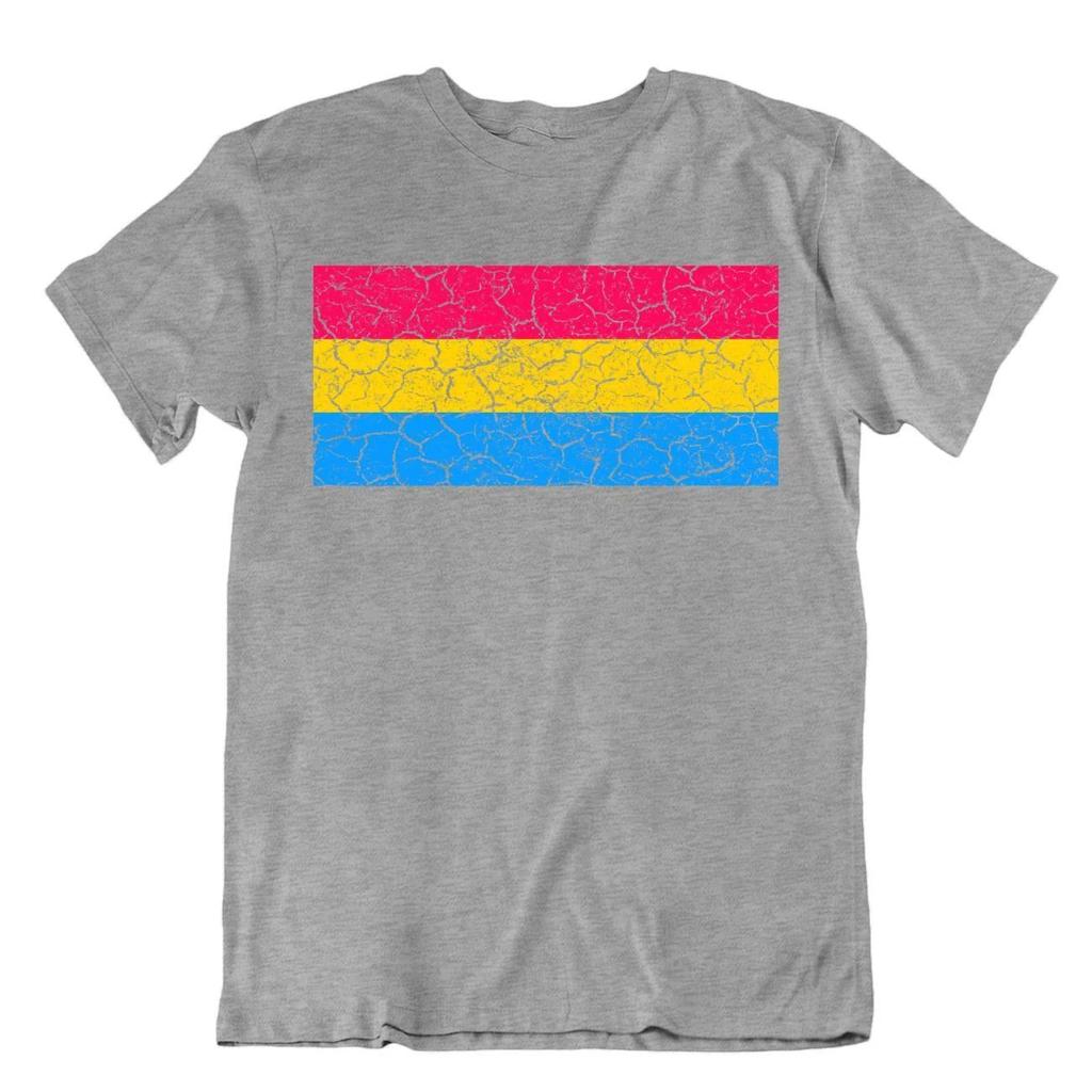 Gay Lesbisch Omnisexuell Pansexuell Regenbogen FLAGGE T-SHIRT LGBT Banner UNISEX TEE