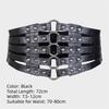 Rivet Decoration Wide Belts Hollow Out Design Corset Belt Fashion Decorative Belt  Body Shaper