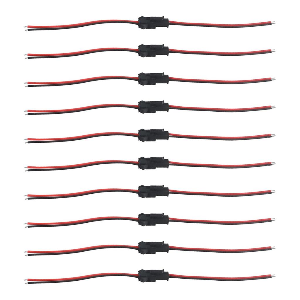 Male to Female Connector Set 20pcs PVC Insulated Copper Wires Rated at 300V for Effective Electrical Connections