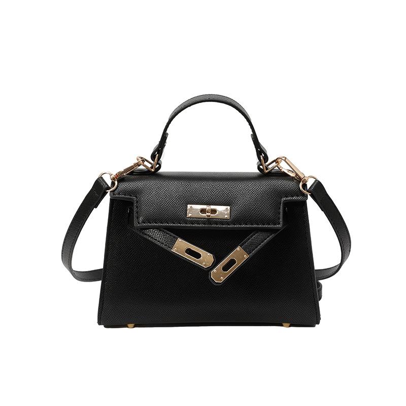 

Bag women s bag 2025 autumn new simple and fashionable palm pattern handbag messenger bag platinum чёрный