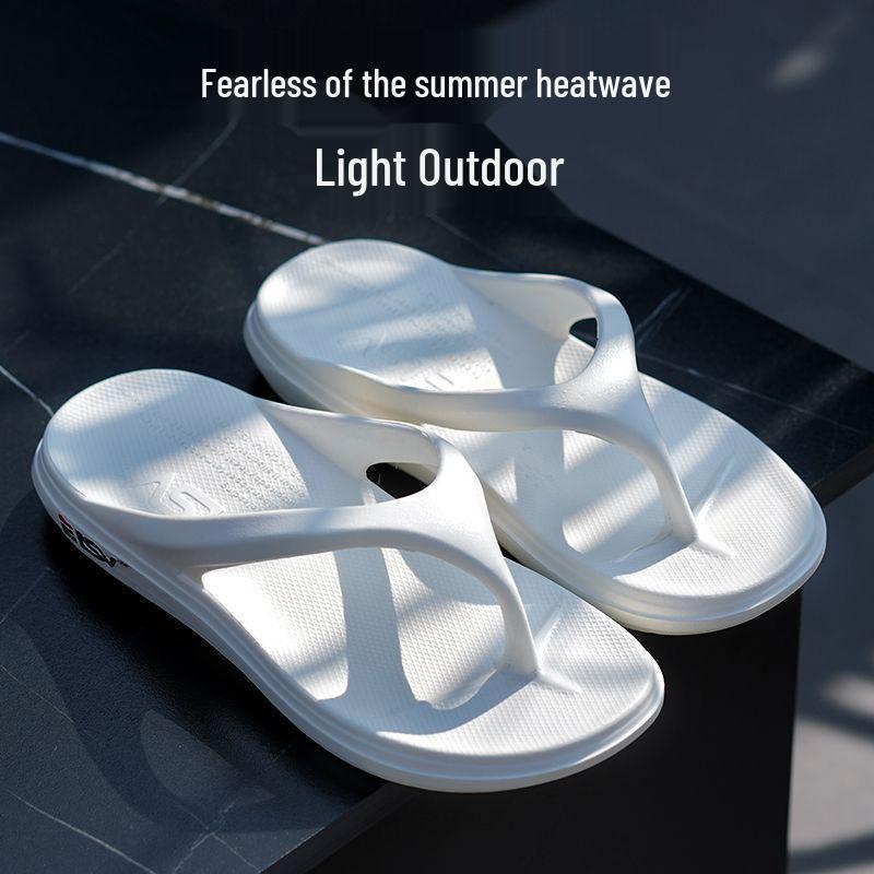 Men's EVA Flip-Flops: Thick-Soled, Non-Slip, Soft-Toed Beach Sandals for Summer