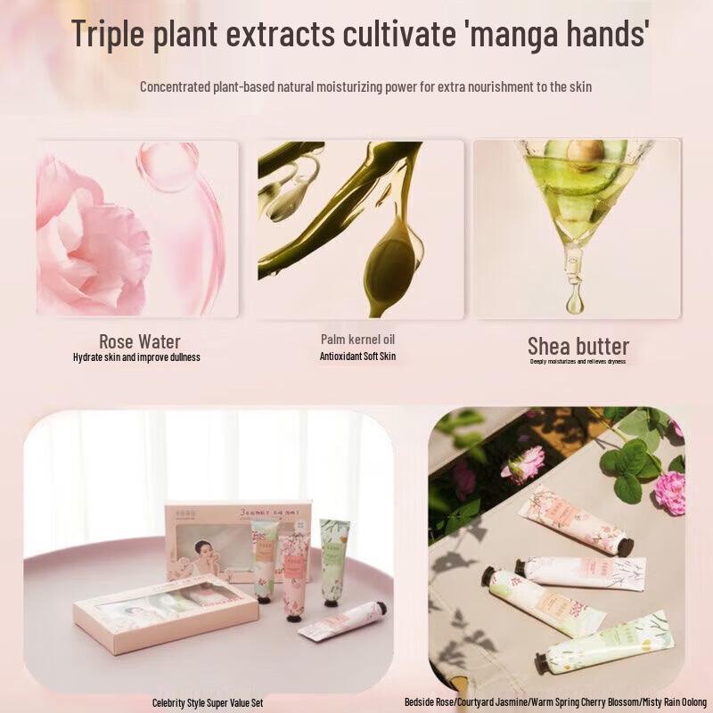 Banmutian Botanical Fragrance Hand Cream 4-Pack