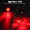 4er-Pack rote LED-Seitenmarkierungsleuchten (3/4 Zoll) für LKW, Anhänger, Boote, 12 V, wasserdicht (IP68), DOT- und SAE-konform