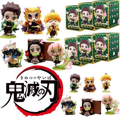 Demon Slayer Tanjiro Kamado Nezuko Anime Cartoon Figure Blind Box Creative  Statue Model Ornament Surprise Gift Box