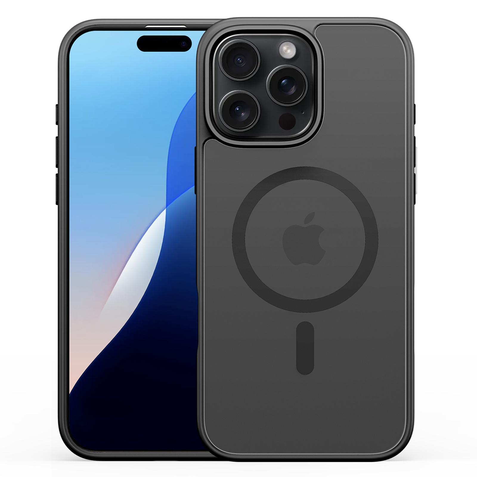 DUX DUCIS Yind Series For iPhone 16 Pro Magnetic Case Airbag Corners PC+TPU Matte Phone Cover A
