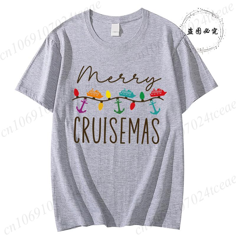 Merry Cruisemas Shirt Family Christmas Cruise TShirts Holiday Trip Matching Cruise TShirts Christmas Lights Tee Clothes