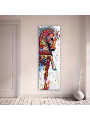 1pc Canvas Poster,  Horse Picture Wall Art Canvas Painting Poster Prints Animal Painting Home Decor No Frame Wall Decor