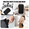 Universal Neoprene Mobile Phone Bag Zipper Solid Color Cellphone Storage Bag Portable Shockproof Travel Storage Pouch