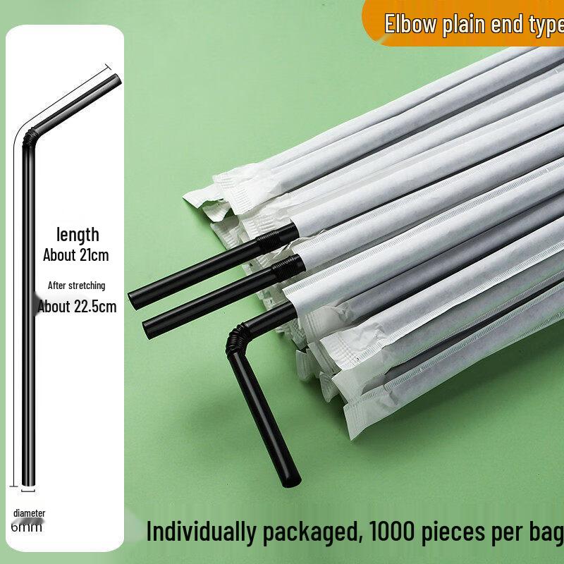 ZISIZ Long Disposable Milk Tea Straws