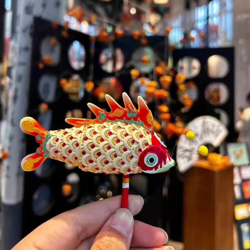 Сувениры с фестиваля Хуаншань: Светящийся Рыбный Фонарь Коллекция Магнитов на Холодильник