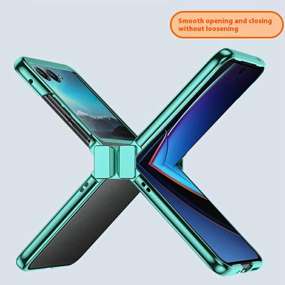 For Motorola Razr 60 Case Hinge Design Electroplating PC Clear Phone Cover