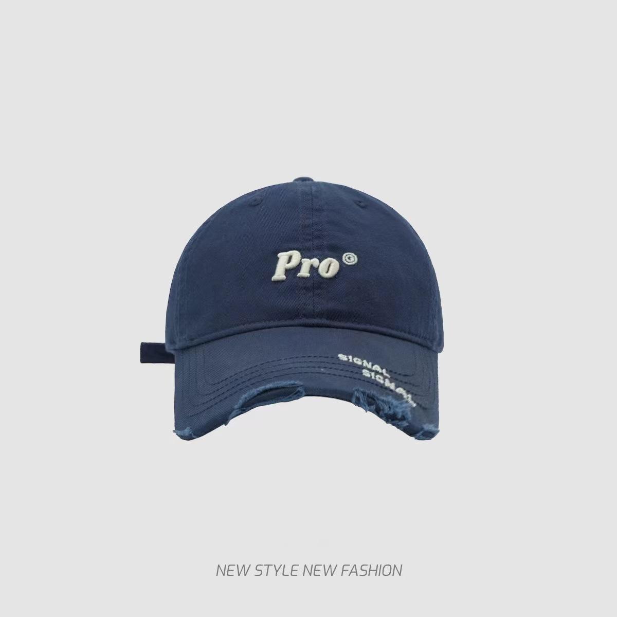 

2025 новая темно-синяя бейсболка с широкими полями, подходящая для круглого лица, большой головы, для сырой осени и зимы, американская синяя кепка M（56-58cm） тёмно-синий