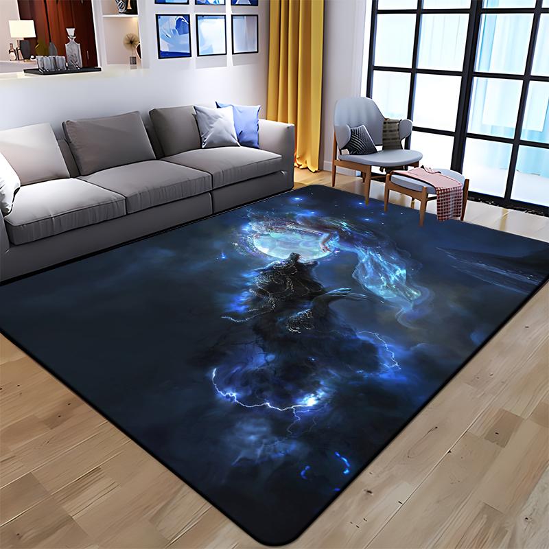 Best Selling Wolf Art Printed Carpet for Living Room Large Area Rug Soft Mat E-sports Chair Carpets Alfombra Gifts Dropshopping