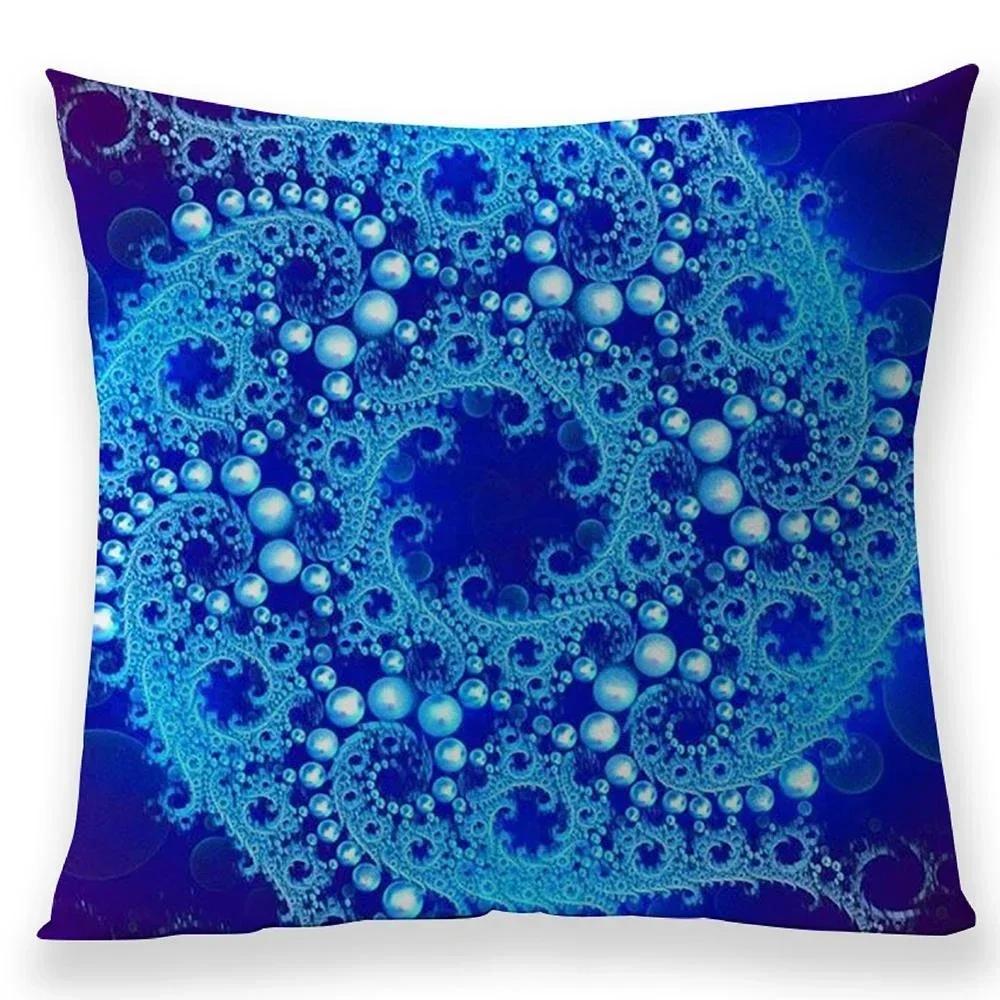 Bohemian Style Mandala Pillow Case Living Room Bedroom Seat Sofa Cushion Cover Home Decorating Linen Pillowcases 45*45 Cm
