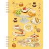 Furukawa Shiko B6 Foil Stamped Ring Notebook Aya Inoue Sweets A XH63 5mm Grid Spiral Journal for Journaling Studying Planning Made In Japan