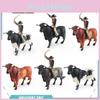 Wild North African Bull Pvc Figurine With Matador And Bull For Gift Collectors And Hobbyists