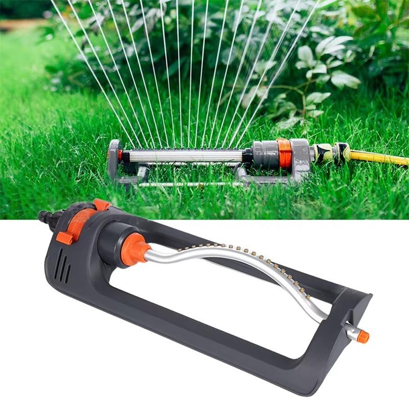 Oscillating Garden Sprinkler, 19 Holes Automatic Lawn Water Sprinkler, Adjustable Coverage Irrigation Tool for Yard Plant Watering