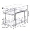 Acrylic Stackable Drawer Organizer Tray for Under Sink Office Multi-Purpose Storage Container Slide-Out Clear Container