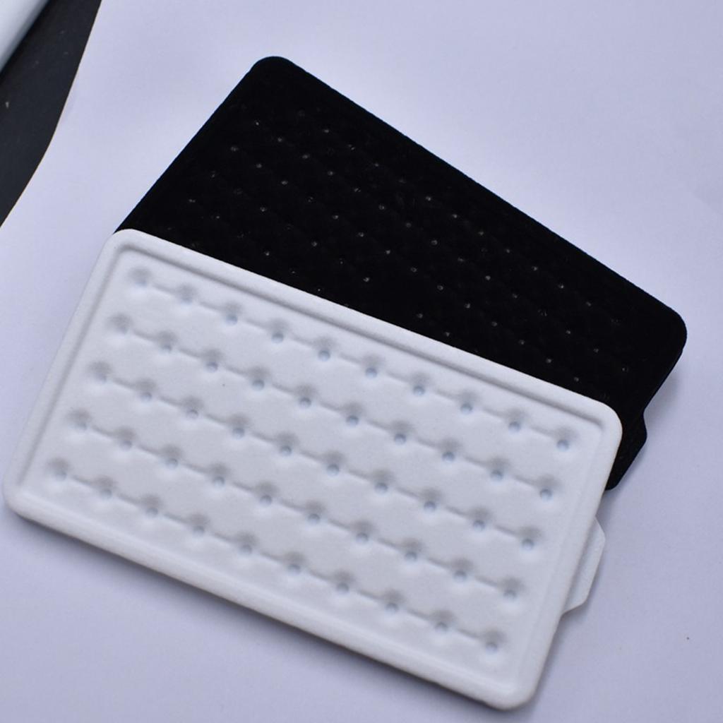50 Girds Stylish Jewelry Display Case Simple Style Bare Stone Packaging Holder Clear Diamond Display Box for Gems Stones
