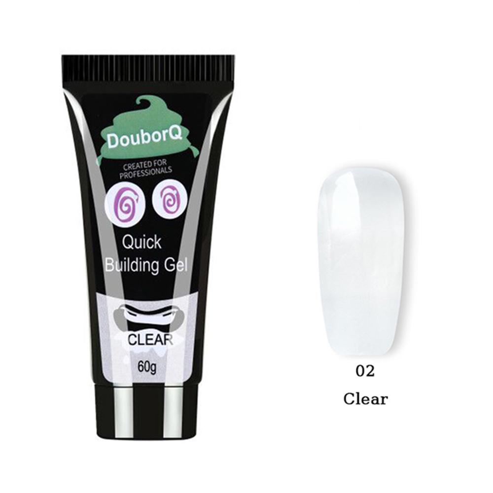 Poly Gel de construction rapide, gelée de cristal, Extension d'ongles, Nail Art, 60ml