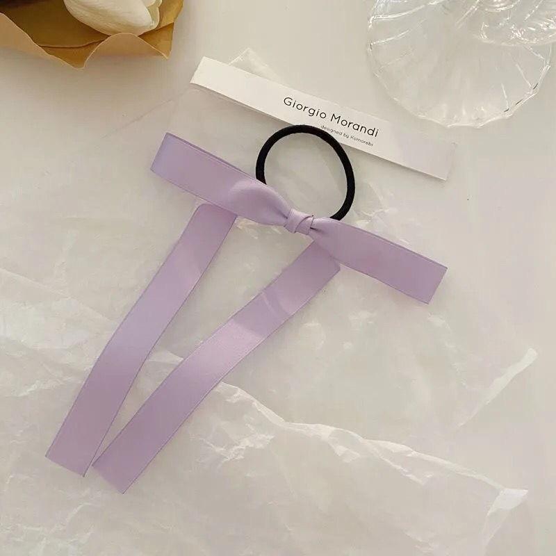

Новая корейская лента-бант для волос, женская милая универсальная резинка для волос с бантом, резинка для хвостика, аксессуары для волос
